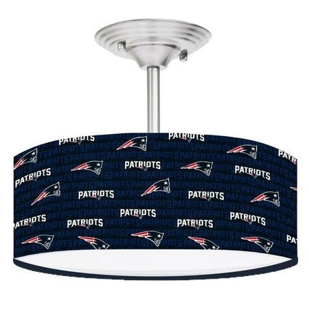 CEILING FAN DESIGNERS Ceiling Fan Designers 13LIGHT-NFL-NEP 13 in. NFL New England Patriots Football Ceiling Mount Light Fixture 13LIGHT-NFL-NEP